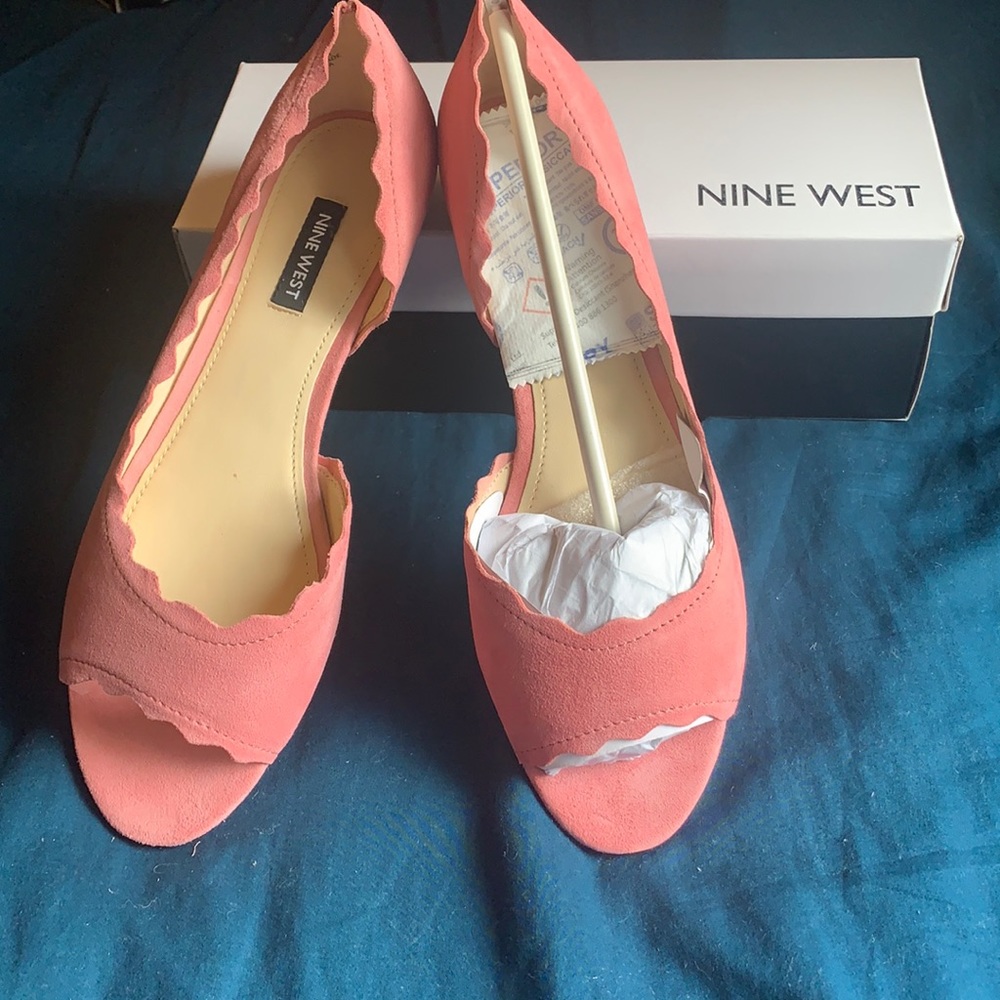 Nine West Breeze d’orsay flat pink Sz 8 new in box
